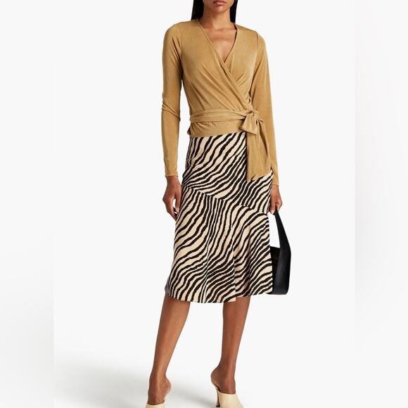 GOOD AMERICAN Wrap-effect stretch-jersey top size 3 (b18) - Picture 2 of 10